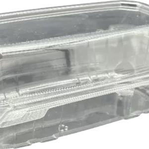 Clear PET Hinged Plastic Container
