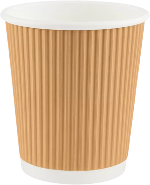Gobelets à café à paroi ondulée