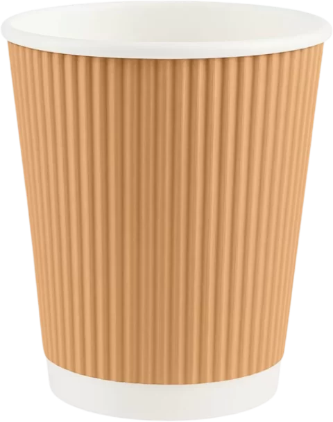 Gobelets à café à paroi ondulée