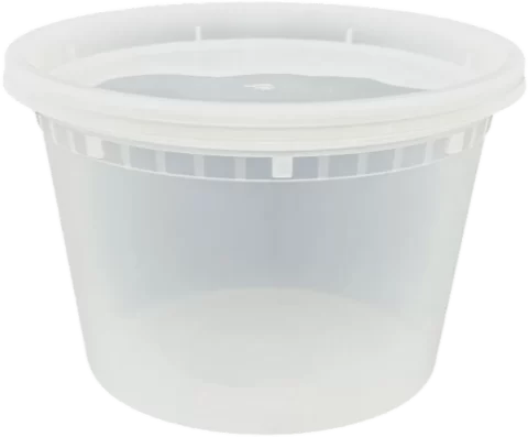 Contenants à soupe micro-ondables avec couvercles