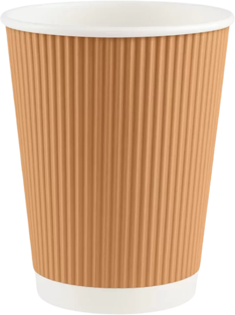 Gobelets à café à paroi ondulée
