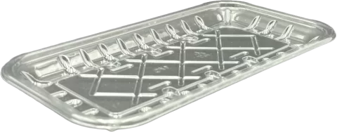 Plateaux de supermarché transparents
