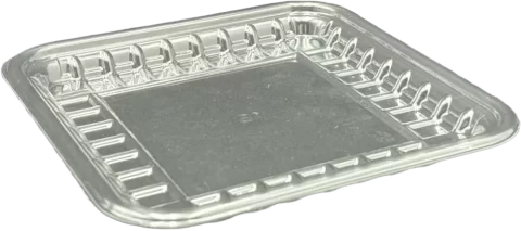 Plateaux de supermarché transparents