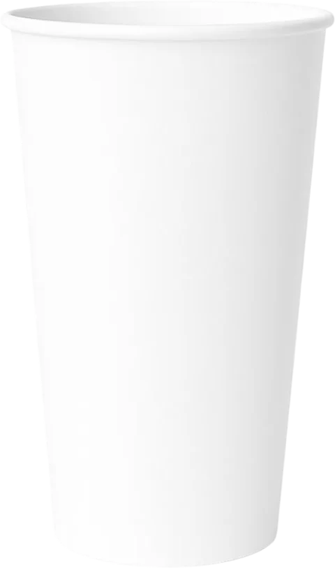 Gobelet en carton blanc