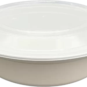 White Round Take-Out Container