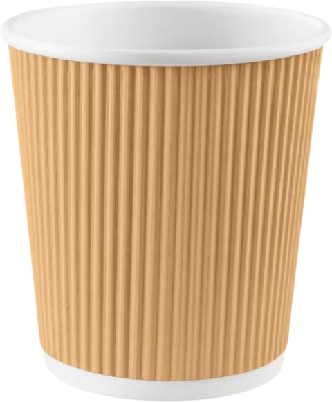 Gobelets à café à paroi ondulée