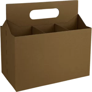 Custom Kraft Bottle Carrier