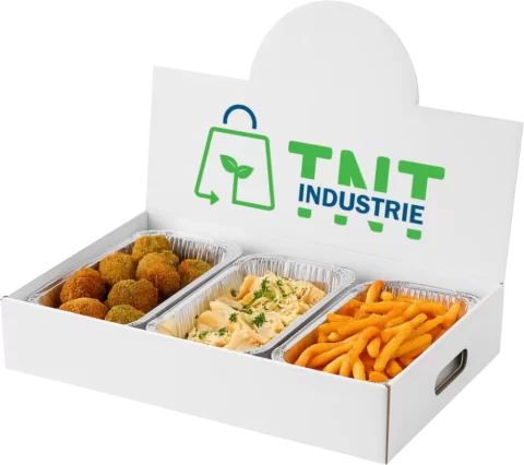 Boîtes traiteur pop-up personnalisées