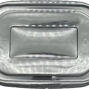 Custom Clear Lid Rectangular Kraft Paper Bowl