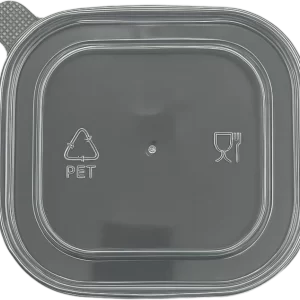 Custom Clear Lid Square Kraft Paper Bowl